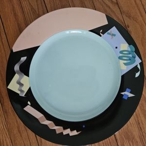 Swid Powell "Planar" 12" Collectible Decorative Ceramic Platter by Steven Holl